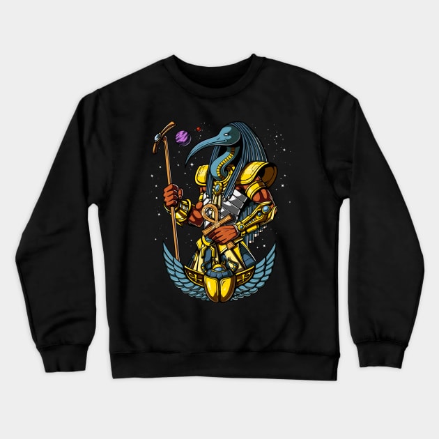 Egyptian God Thoth Crewneck Sweatshirt by underheaven